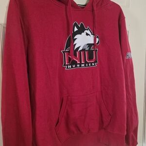 Colosseum Red Huskies Hoodie